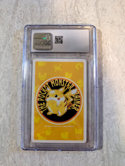 (CGC-Mint 9) EEVEE 9 OF SPADES YELLOW POCKET MONSTER POKER CARD POKEMON (POP 1) - Image 2
