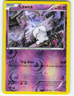 Litwick - Reverse Holo - 41/119 Phantom Forces - Pokemon TCG - 2014 - Image 1