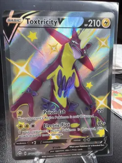 Pokemon TCG Toxtricity V Shining Fates SV112/SV122 Holo Shiny Holo Rare - Image 1