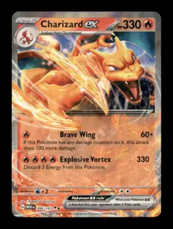 Charizard ex 006/165 Double Rare 151 Pokemon - Image 1