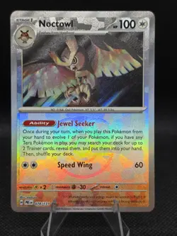 Noctowl (Master Ball Pattern) 078/131 Pokemon TCG Rare SV: Prismatic Evolutions - Image 1
