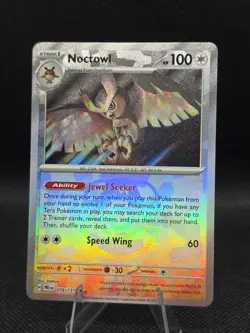Noctowl (Master Ball Pattern) 078/131 Pokemon TCG Rare SV: Prismatic Evolutions - Image 2