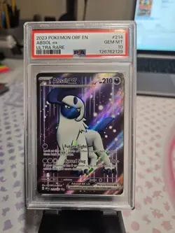 Pokemon TCG Absol EX 214/197 Full Art Ultra Rare Obsidian Flames Card PSA 10 - Image 1