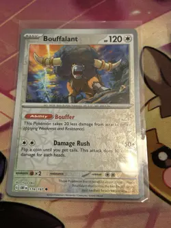 Bouffalant - 174/197 (Reverse Holo Foil) Uncommon Obsidian Flames Pokemon Card - Image 1