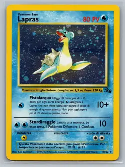 Lapras (10) Fossil #10/62 Holo Rare,Holo Pokemon Card - Image 1