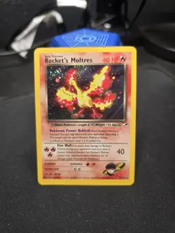 Rocket's Moltres 12/132 - Gym Heroes - Holo - Pokemon - LP - Image 1