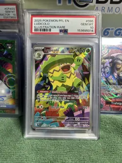 PSA 10 2025 Pokemon Phantasmal Flames Ludicolo Illustration Rare 095/094 - Image 1