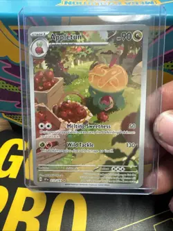 Pokemon Appletun Illustration Rare Full Art SV08 211/191 90 HP - Image 1