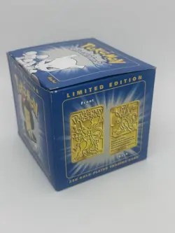1999 Burger King Pokemon Mewtwo 23K Gold Plated Card SEALED PokeBall - Image 4