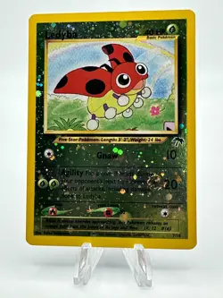 Pokemon TCG Ledyba 7/18 Southern Islands Reverse Holo Promo Rare w/ SWIRL - Image 1