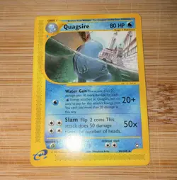 Pokemon TCG Quagsire Aquapolis E-Reader Rare 030/147 2002 Stage 1 80 HP English - Image 1