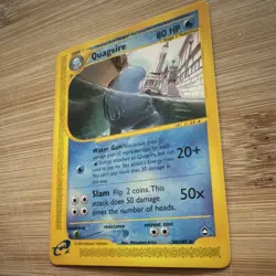 Pokemon TCG Quagsire Aquapolis E-Reader Rare 030/147 2002 Stage 1 80 HP English - Image 3