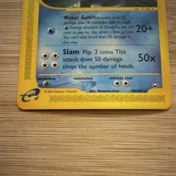 Pokemon TCG Quagsire Aquapolis E-Reader Rare 030/147 2002 Stage 1 80 HP English - Image 4
