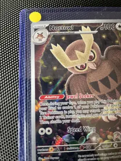 Pokemon Noctowl TCG SVP141 Stellar Crown Black Star Promo NM/MT Condition - Image 2