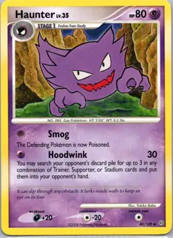 Pokemon TCG Haunter 40/100 Stormfront LP - Image 1