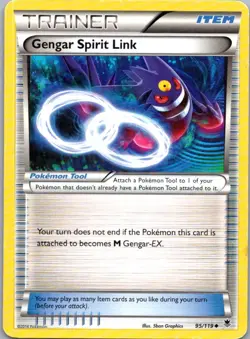 Pokemon TCG Gengar Spirit Link 95/119 Phantom Forces MP - Image 1