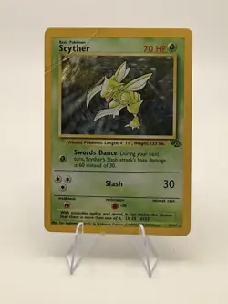 Pokemon TCG Scyther Jungle 10/64 Holo Unlimited Holo Rare - Image 1