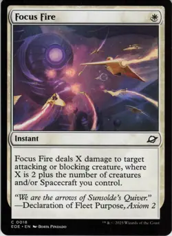 Focus Fire C Edge of Eternities 18 NM Foil MTG - Image 1
