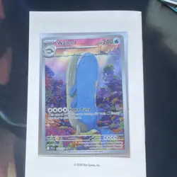 Pokemon TCG Wailord Illustration Rare Card Journey Together 162/159 - Image 1