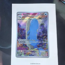 Pokemon TCG Wailord Illustration Rare Card Journey Together 162/159 - Image 2