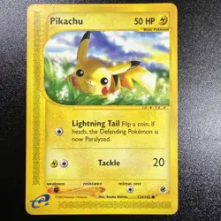 Pokemon TCG | Pikachu 124/165 | LP Lightly Played | Expedition | NonHolo - Image 1