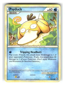 Psyduck 74/102 Common HGSS Triumphant Pokemon Lightly Played - Image 1