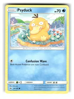 Psyduck 28/149 Common SM Base Set Pokemon Lightly Played - Image 1