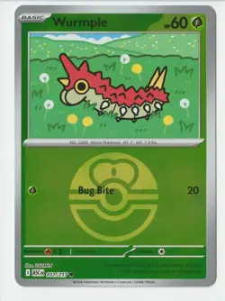 Wurmple 011/217 - Ascended Heroes - Love Ball Holo - Pokemon TCG - NM - Image 1
