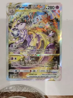 Pokemon TCG - Mewtwo VSTAR GG44/GG70 Crown Zenith Galarian Gallery Holo | NM - Image 1