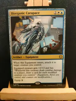 Biorganic Carapace - Marvel's Spider-Man - Rare - NM (see pics) MTG - Image 1