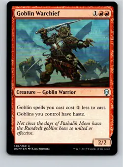 Magic the Gathering Goblin Warchief Dominaria MTG Free Shipping! - Image 1