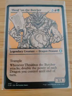 MTG Thrakkus the Butcher (Showcase) 440 Battle for Baldur's Gate M/NM - Image 1