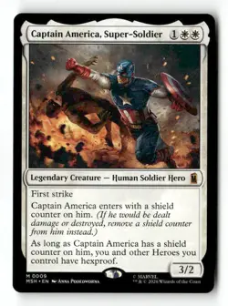 Captain America, Super-Soldier 9 Mythic MTG MSH NM - Image 2