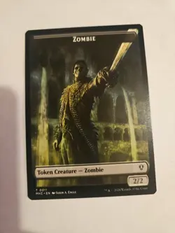 Zombie - Copy Token 0011-0027 Set of 2 Double Sided Token MKC MTG Near Mint - Image 1