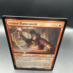 Erebor Flamesmith MTG LTR FOIL Magic The Gathering C0122 + 1 Regular Card - Image 1