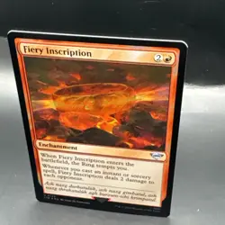 MTG Fiery Inscription (FOIL) U0126 Lord of the Rings + 1 Regular Card - Image 2