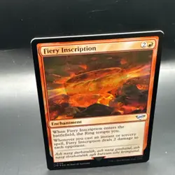 MTG Fiery Inscription (FOIL) U0126 Lord of the Rings + 1 Regular Card - Image 3