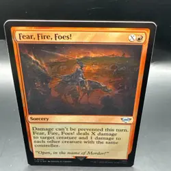 MTG Fear, Fire, Foes! (Foil) [Tales of Middle-Earth, + 1 Regular Card U0125 - Image 1