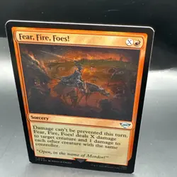 MTG Fear, Fire, Foes! (Foil) [Tales of Middle-Earth, + 1 Regular Card U0125 - Image 2