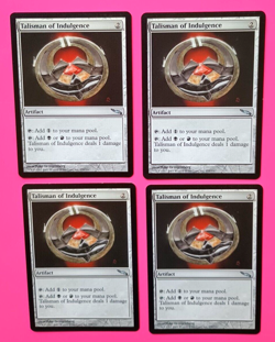 Magic the Gathering MTG Mirrodin TALISMAN OF INDULGENCE X 4 VLP/EX U 2003 NICE! - Image 2