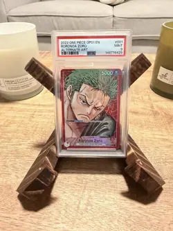 Bandai One Piece Roronoa Zoro OP01-001 Romance Dawn Leader Alt Art Foil PSA 9 - Image 1
