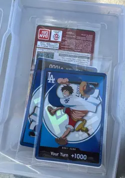 2026 One PiecexDodgers Promo Card Monkey D. Luffy - Image 1