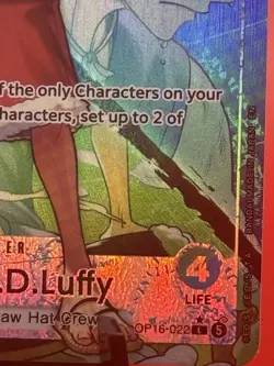 One Piece Monkey.D.Luffy (022) (Alternate Art) OP16-022 The Time of Battle Foil - Image 5