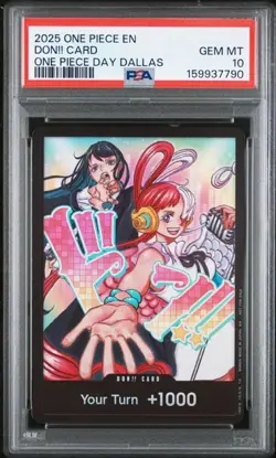2025 One Piece En One Piece Day Dallas DON!! Card PSA 10 GEM MINT Uta Ado - Image 1