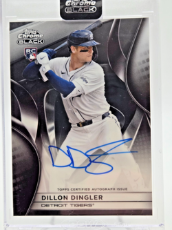 2025 Topps Chrome Black Dillon Dingler Sealed Rookie Auto On Card Tigers #CBA-DD - Image 1