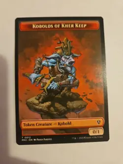 Gold & Kobolds of Kher Keep Double-Sided Token 25 & 12 MTG Commander MKC NP - Image 2