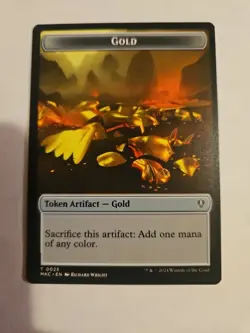 Gold & Kobolds of Kher Keep Double-Sided Token 25 & 12 MTG Commander MKC NP - Image 3