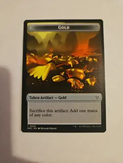 Gold & Kobolds of Kher Keep Double-Sided Token 25 & 12 MTG Commander MKC NP - Image 4