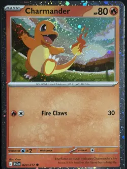 DOUBLE SWIRL 🌀💫 Charmander 020/217 Cosmos Holo Ascended ASC Pokemon Card NM #5 - Image 1