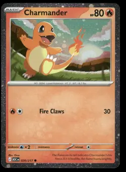 DOUBLE SWIRL 🌀💫 Charmander 020/217 Cosmos Holo Ascended ASC Pokemon Card NM #5 - Image 2